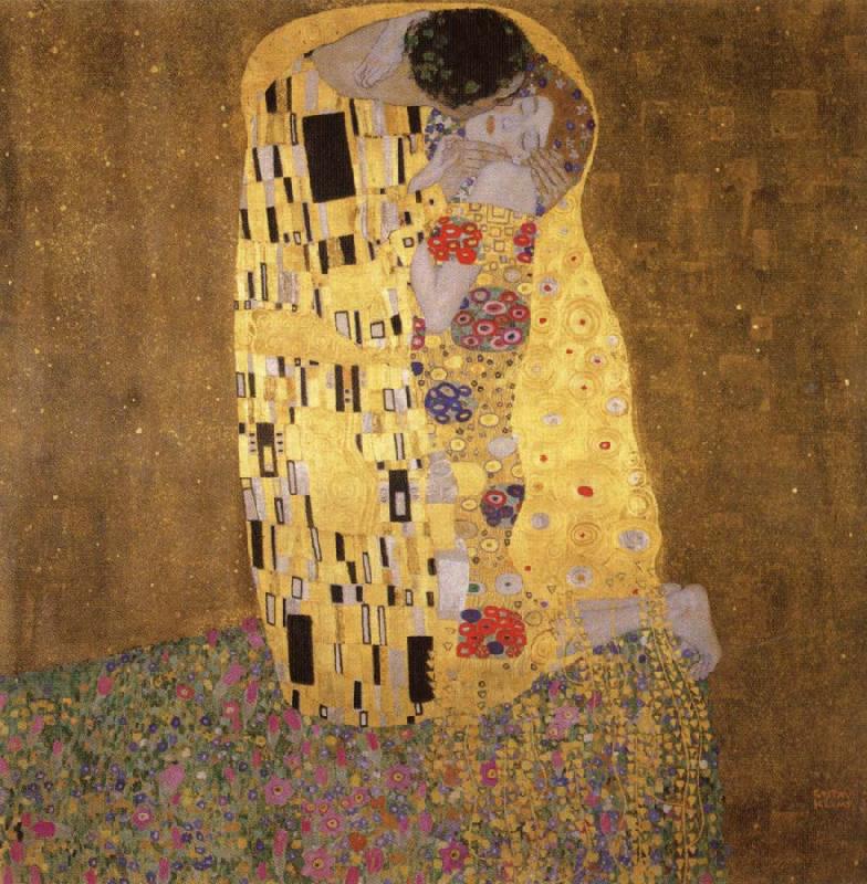 Gustav Klimt The Kiss oil painting image